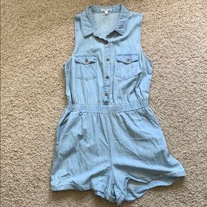 Denim Romper